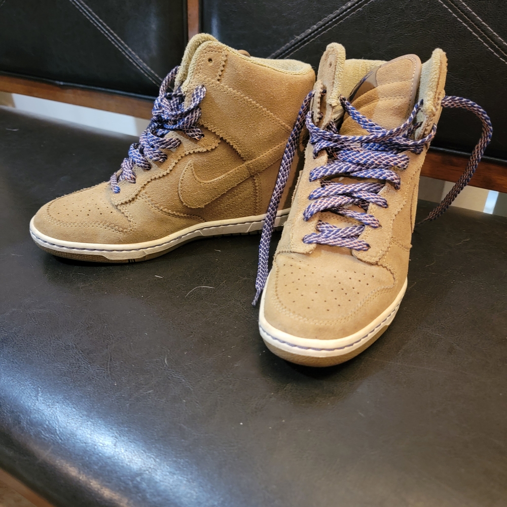 Nike Tan High-Top Sneakers